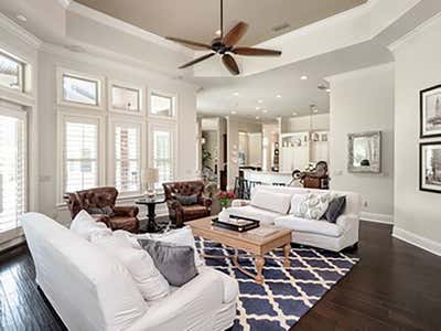  Country Living Room. Florida Family Home by Evans Construction & Design.