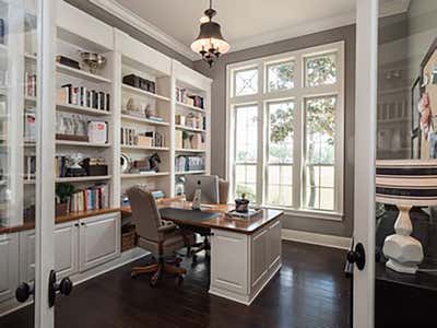  Country Office and Study. Florida Family Home by Evans Construction & Design.