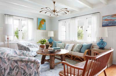  Coastal Vacation Home Living Room. Venice Bungalow  by Jeff Andrews - Design.