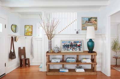  Coastal Cottage Vacation Home Entry and Hall. Venice Bungalow  by Jeff Andrews - Design.