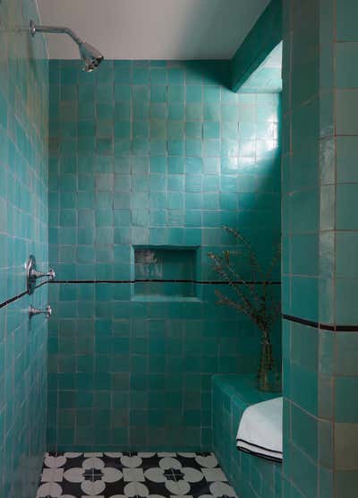 Coastal Vacation Home Bathroom. Venice Bungalow  by Jeff Andrews - Design.