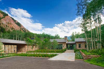  Farmhouse Family Home Exterior. Rivers Edge Aspen by Eigelberger Architecture and Design.
