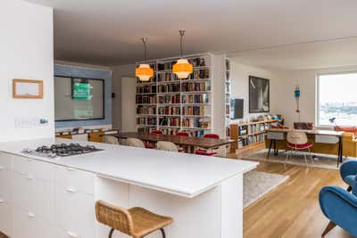 Modern Open Plan. Upper West Side Apartment by Michael Haverland Architect.