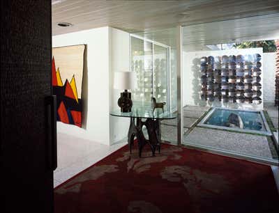  Mid-Century Modern Family Home Entry and Hall. Abernathy House by Michael Haverland Architect.