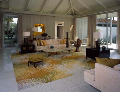  Mid-Century Modern Family Home Living Room. Abernathy House by Michael Haverland Architect.