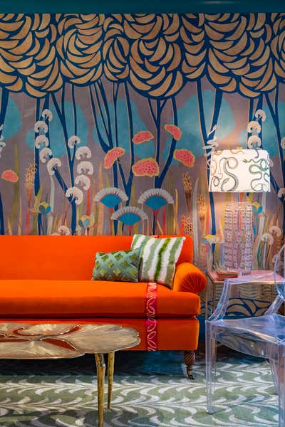  Art Deco Living Room. Detroit Ladies Lounge by Right Meets Left Interior Design.