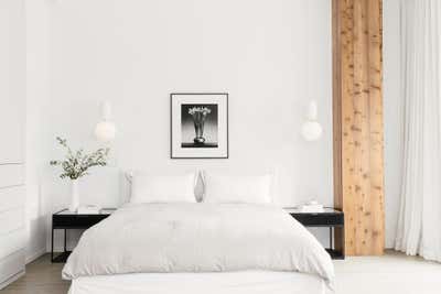 Minimalist Bachelor Pad Bedroom. LES Townhouse by Jae Joo Designs.