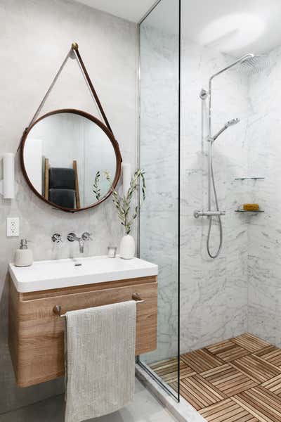  Modern Bachelor Pad Bathroom. LES Townhouse by Jae Joo Designs.