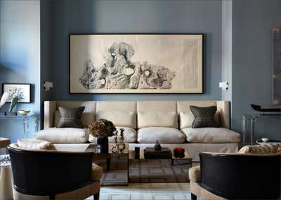 Contemporary Apartment Living Room. A Townhouse Aerie by Sandra Nunnerley Inc..