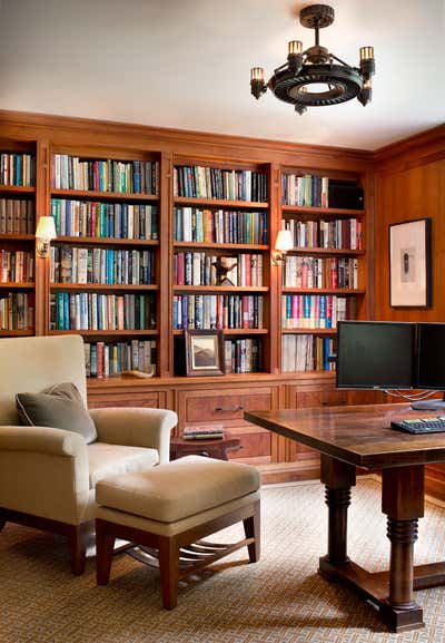  Farmhouse Family Home Office and Study. Chappaqua Colonial by Glenn Gissler Design.