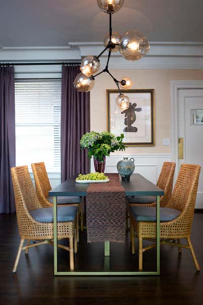  Eclectic Apartment Dining Room. Global Modern by Glenn Gissler Design.