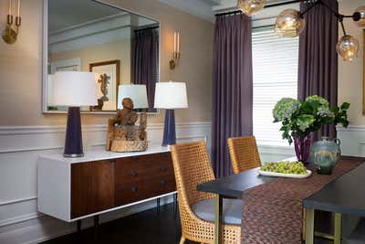 Eclectic Apartment Dining Room. Global Modern by Glenn Gissler Design.