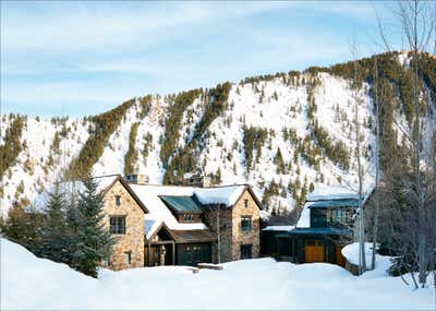  Rustic Family Home Exterior. Aspen Mountain Chalet by Sandra Nunnerley Inc..