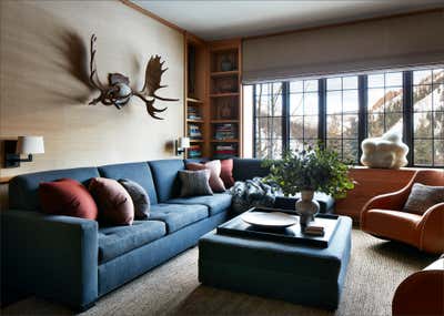  Modern Family Home Office and Study. Aspen Mountain Chalet by Sandra Nunnerley Inc..