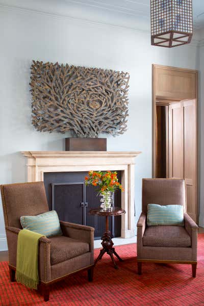 Modern Apartment Living Room. West Village Maisonette by Glenn Gissler Design.