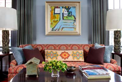 Modern Apartment Living Room. West Village Maisonette by Glenn Gissler Design.