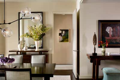 Modern Apartment Dining Room. Tribeca Loft by Glenn Gissler Design.