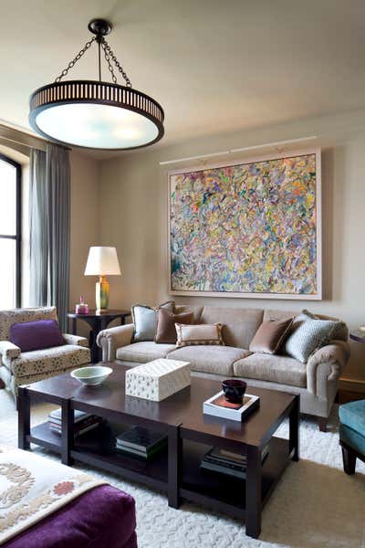 Modern Apartment Living Room. Tribeca Loft by Glenn Gissler Design.