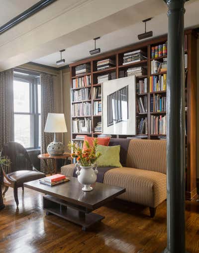 Modern Apartment Living Room. Brooklyn Heights Duplex by Glenn Gissler Design.