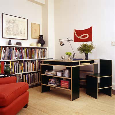 Modern Apartment Office and Study. Family Apartment in the Village by Glenn Gissler Design.