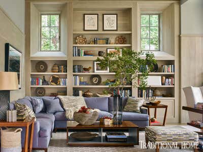  Transitional Family Home Office and Study. Traditional Home Cover Story by Bridget Beari Designs.