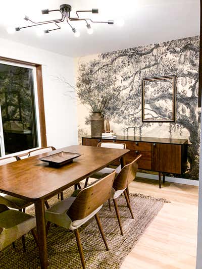 Mid-Century Modern Bachelor Pad Dining Room. Pacific Northwest by Decorelle LLC.