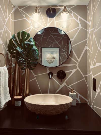  Contemporary Family Home Bathroom. Geo Powder Bath by Decorelle LLC.