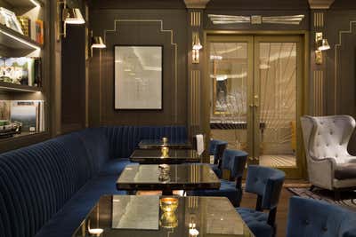  Regency Art Deco Restaurant Bar and Game Room. Churchill Bar by Spinocchia Freund.