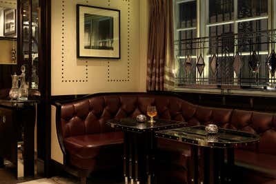  Art Deco Modern Hotel Bar and Game Room. Luggage Room by Fabled Studio.