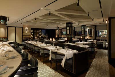 Mid-Century Modern Restaurant Dining Room. Margot by Fabled Studio.