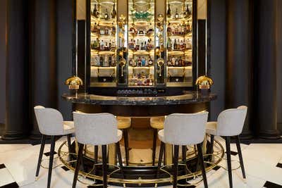  Art Deco Hotel Bar and Game Room. Rosewood Bar by Fabled Studio.