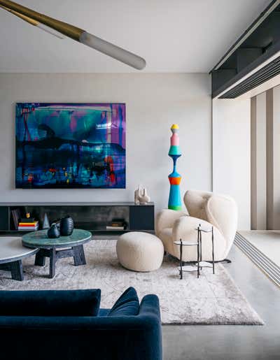  Eclectic Family Home Living Room. Juniper House by Dylan Farrell Design.