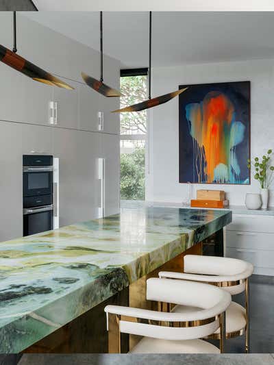  Contemporary Mid-Century Modern Family Home Kitchen. Juniper House by Dylan Farrell Design.