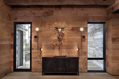  Rustic Vacation Home Entry and Hall. Wit's End by Lisa Kanning Interior Design.