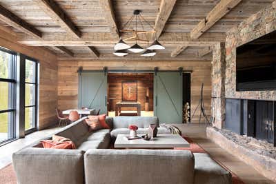  Rustic Vacation Home Bar and Game Room. Wit's End by Lisa Kanning Interior Design.