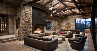  Rustic Living Room. Wit's End by Lisa Kanning Interior Design.