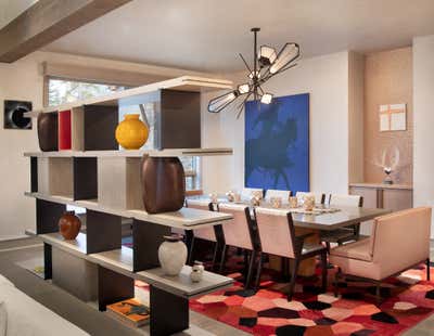  Modern Vacation Home Dining Room. Eagle's Nest by Lisa Kanning Interior Design.