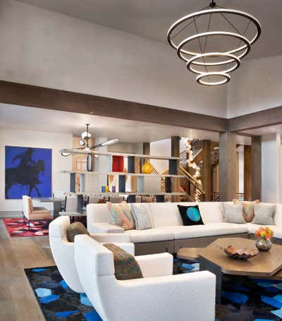  Modern Vacation Home Living Room. Eagle's Nest by Lisa Kanning Interior Design.