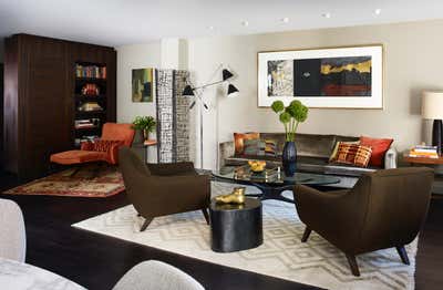  Transitional Apartment Living Room. West Village Pied-à-terre by Tichenor and Thorp Architects.