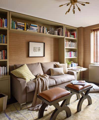  Transitional Apartment Living Room. West Village Pied-à-terre by Tichenor and Thorp Architects.