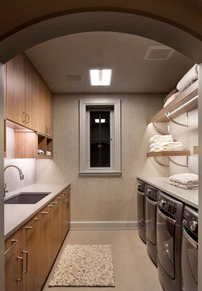  Modern Vacation Home Storage Room and Closet. Mt. Barlow by Lisa Kanning Interior Design.