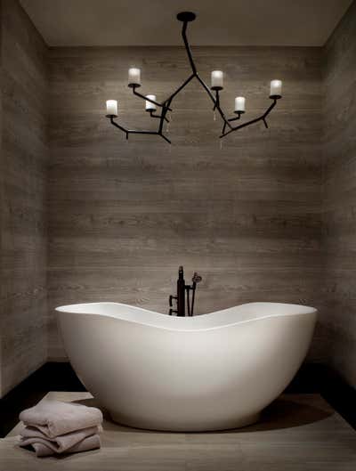 Modern Vacation Home Bathroom. Enclave by Lisa Kanning Interior Design.