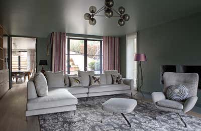  Transitional Family Home Living Room. Wimbledon Family House by Godrich Interiors.