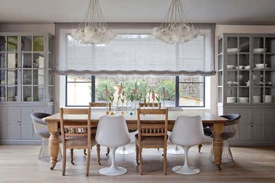  Transitional Family Home Dining Room. Wimbledon Family House by Godrich Interiors.