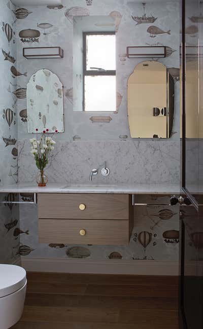  Transitional Family Home Bathroom. Wimbledon Family House by Godrich Interiors.
