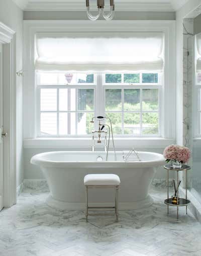  Transitional Family Home Bathroom. Greenwich Georgian by Kathleen Walsh Interiors.