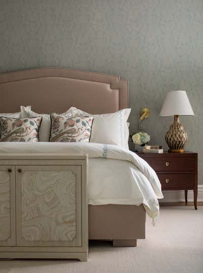  Transitional Family Home Bedroom. Greenwich Georgian by Kathleen Walsh Interiors.