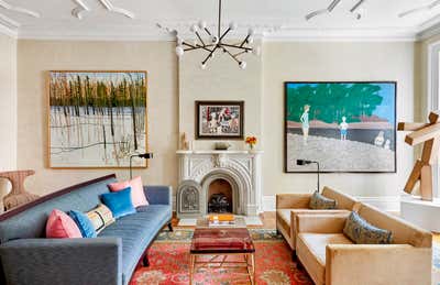  Eclectic Apartment Living Room. West Village Eclectic by Kathleen Walsh Interiors.