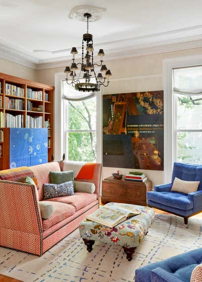 Eclectic Apartment Living Room. West Village Eclectic by Kathleen Walsh Interiors.