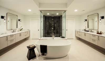 Transitional Family Home Bathroom. Bloomfield Hills Residence by Art Harrison Interiors & Collection.